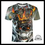 T-Shirt Tête de Mort Lion