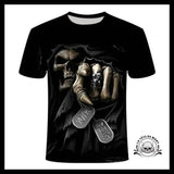 T-Shirt Tête de Mort Lion