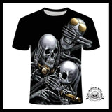 T-Shirt Tête de Mort Lion