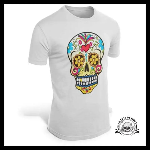 T-Shirt Tête de Mort Mexicaine Homme