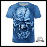 T-shirt Tête de Mort Monstre Glacial