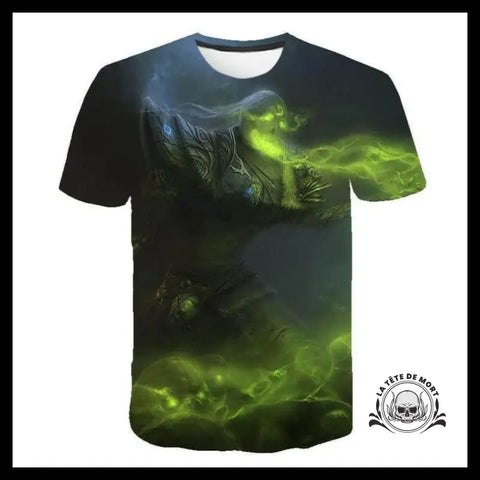T-shirt Tête de Mort Nécromancien