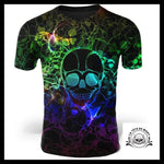 T-Shirt Tête de Mort Néon