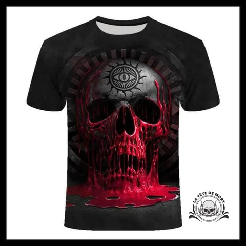 T-shirt Tête de Mort Oeil Du Mal