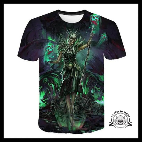 T-shirt Tête de Mort Prêtresse Vaudou