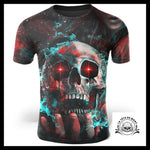 T-Shirt Tête de Mort Psychédélique