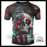 T-Shirt Tête de Mort Psychédélique