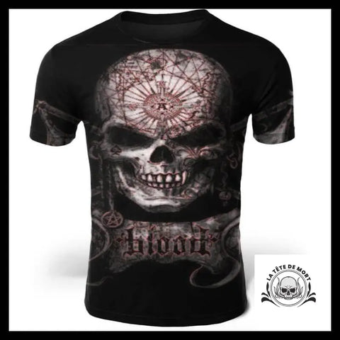 T-Shirt Tête de Mort Réaliste