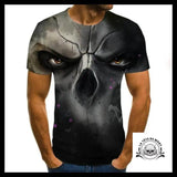 T-shirt Tête de Mort Regard Lugubre