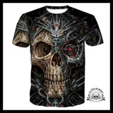 T-shirt Tête de Mort Robot