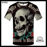 T-shirt Tête de Mort Rock N Roll