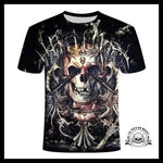 T-shirt Tête de Mort Roi Déchu