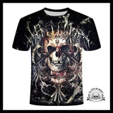 T-shirt Tête de Mort Roi Déchu