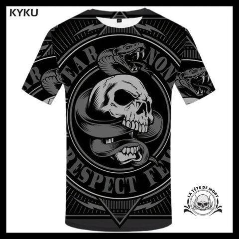 T-shirt Tête de Mort Serpent