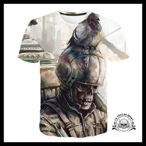 T-shirt Tête de Mort Soldat