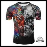 T-shirt Tête de Mort Tigre