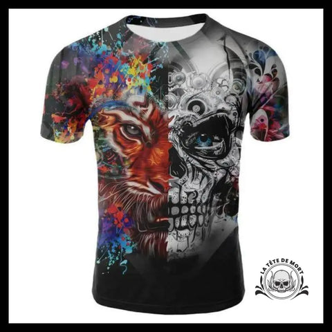 T-shirt Tête de Mort Tigre