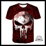 T-shirt Tête de Mort Tribal