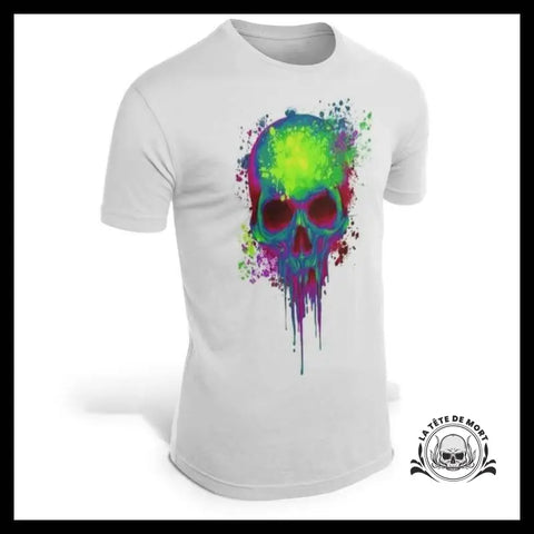 T-Shirt Tête de Mort Verte