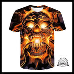 T-shirt Tête de Mort Volcanique