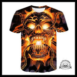T-shirt Tête de Mort Volcanique