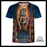 T-shirt Tête de Mort Zombie Temple