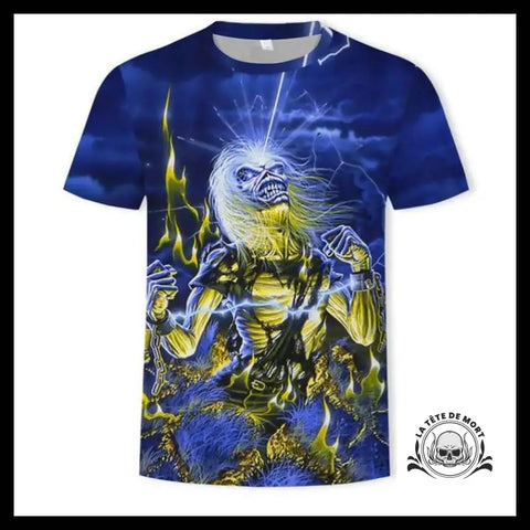 T-shirt Zombie Flammes