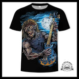T-shirt Zombie Rockeur