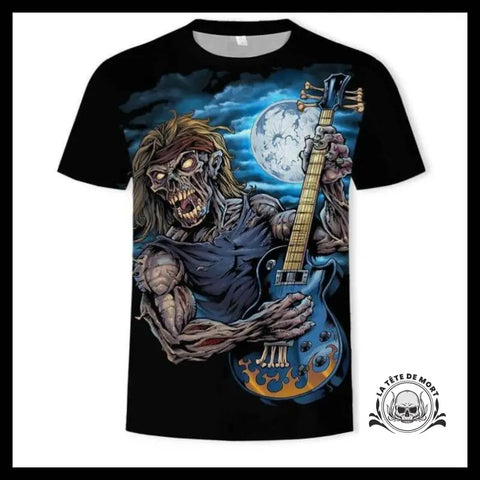 T-shirt Zombie Rockeur