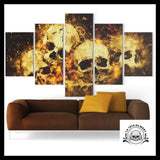 Tableau Crâne En Feu