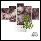 Tableau Crâne Et Fleur