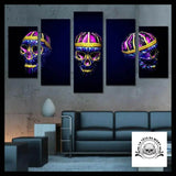 Tableau Crâne Multicolore