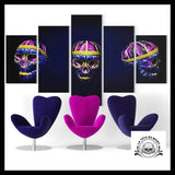 Tableau Crâne Multicolore