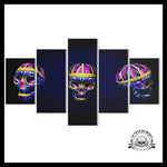Tableau Crâne Multicolore
