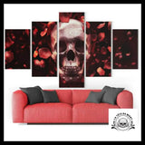 Tableau Crâne Rouge