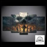 Tableau Tête Crâne Fumée