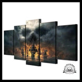 Tableau Tête Crâne Fumée