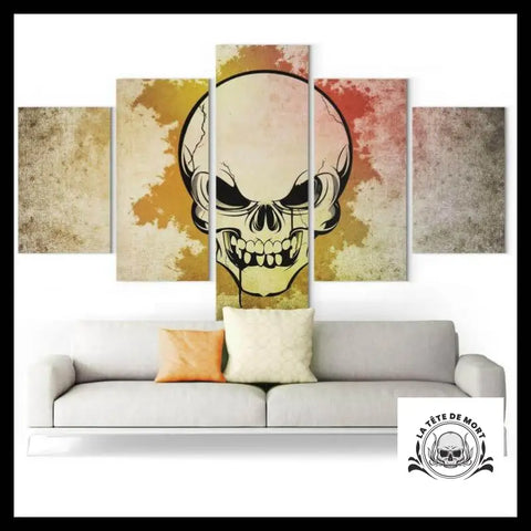 Tableau Tête de Mort Couleur