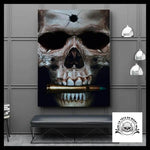 Tableau Tête de Mort Crâne Balle