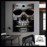 Tableau Tête de Mort Crâne Balle
