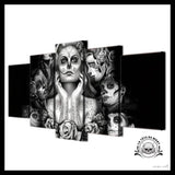 Tableau Tête de Mort Femme Mexicaine