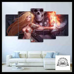 Tableau Tête de Mort Mage Démoniaque