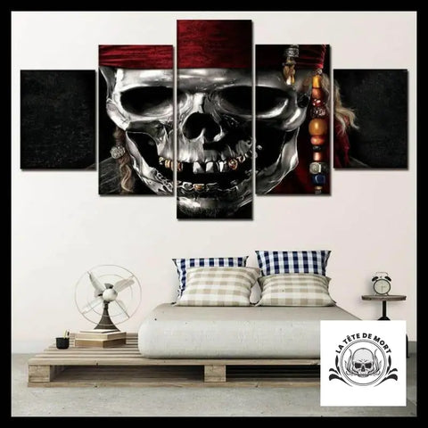 Tableau Tête de Mort Pirate