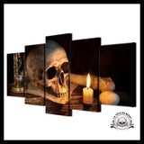 Tableau Tête de Mort Sablier