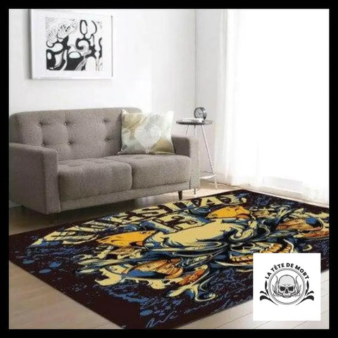 Tapis Crâne Artistique