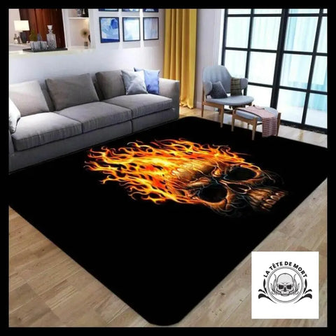 Tapis Crâne Enflamme