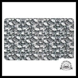 Tapis Crâne Noir et Blanc