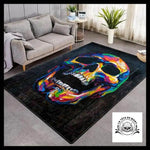 Tapis Crâne Peinture Colore