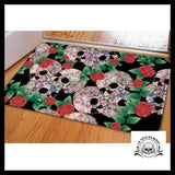 Tapis Crâne et Rose