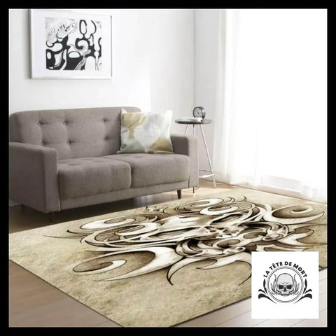 Tapis Crâne Tribal